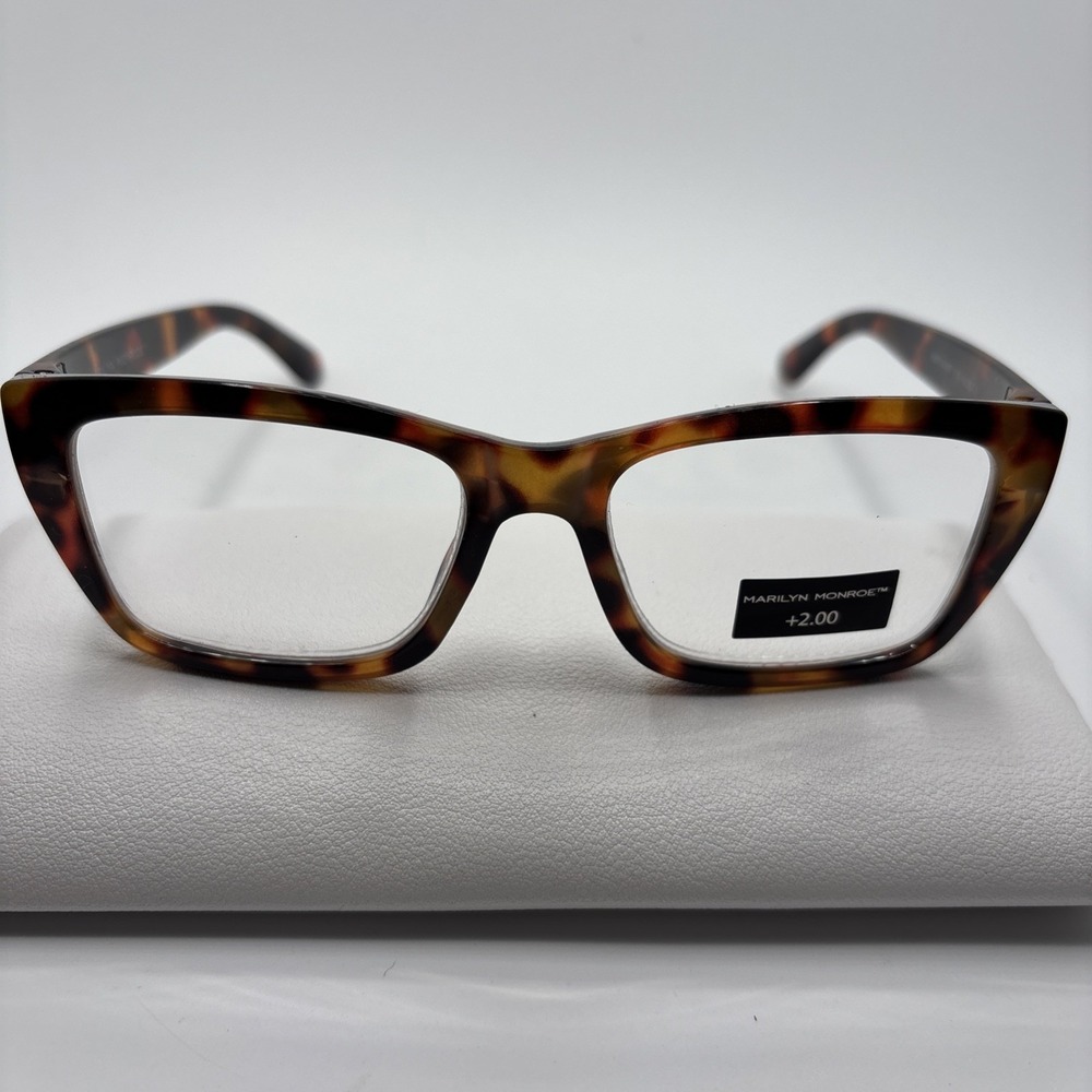 Marilyn Monroe Womens Tortoise Eyeglasses MMR 140 BP 218 +2.00 #261
